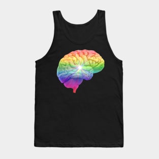 Luminescent Colorful Creative Rainbow Mind Tank Top